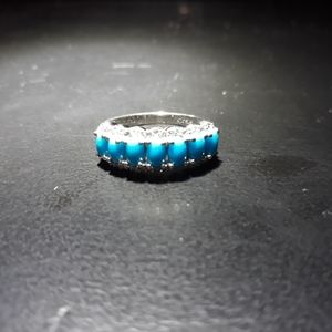 Natural Sleeping Beauty Turquoise Ring l10